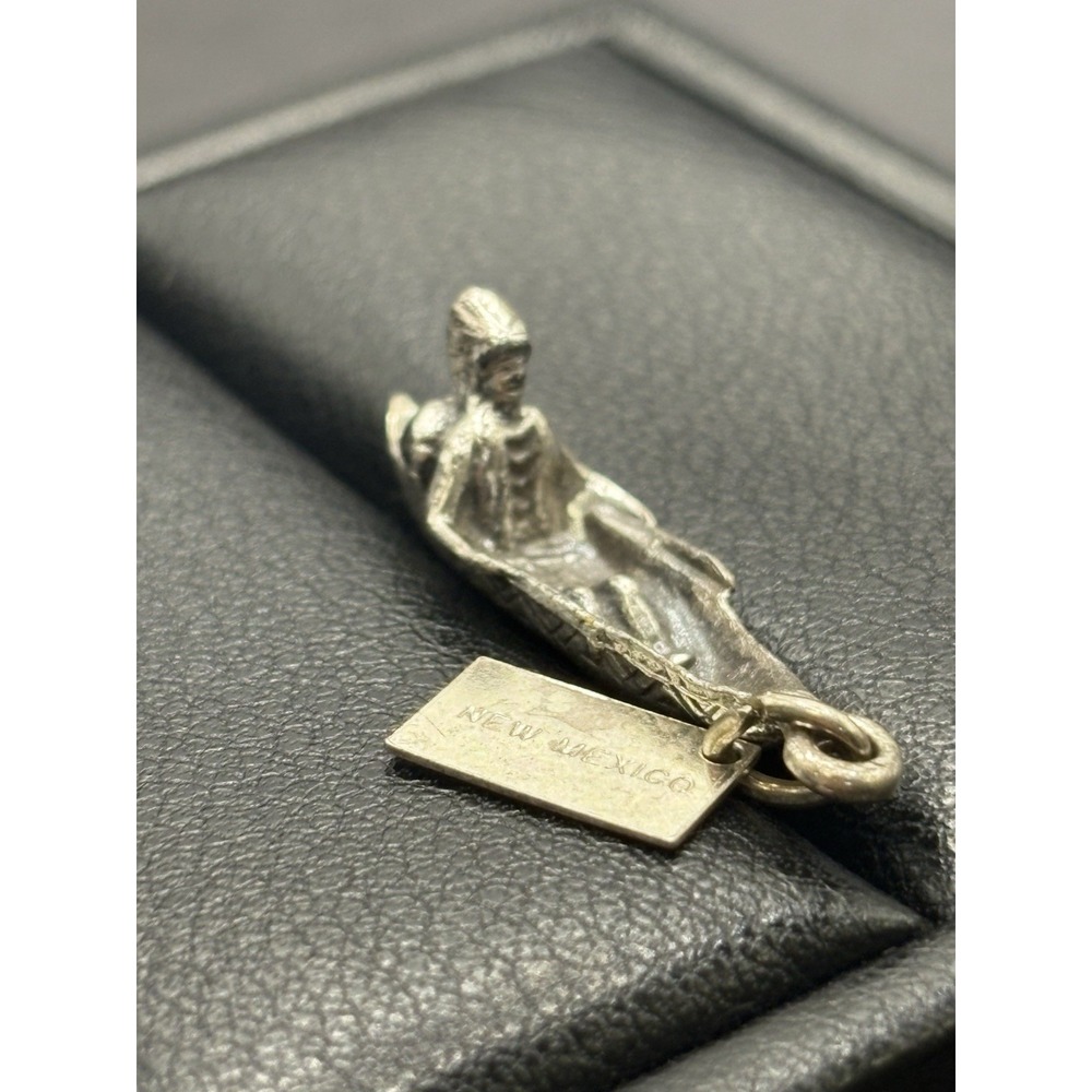 Vintage Bell Trading Sterling Silver Native American Canoe Charm G22
